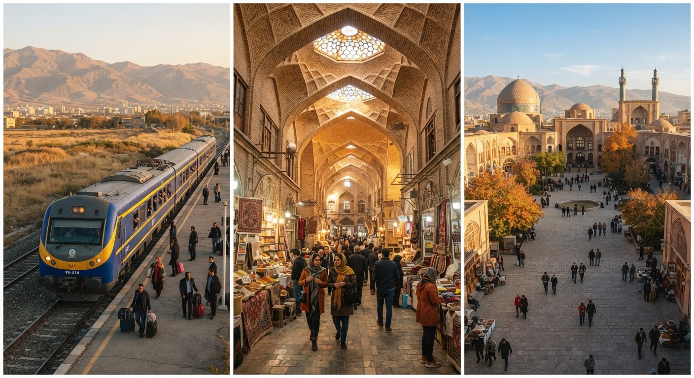 راهنمای سفر ارزان یک‌روزه به قزوین با قطار اتوبوسی