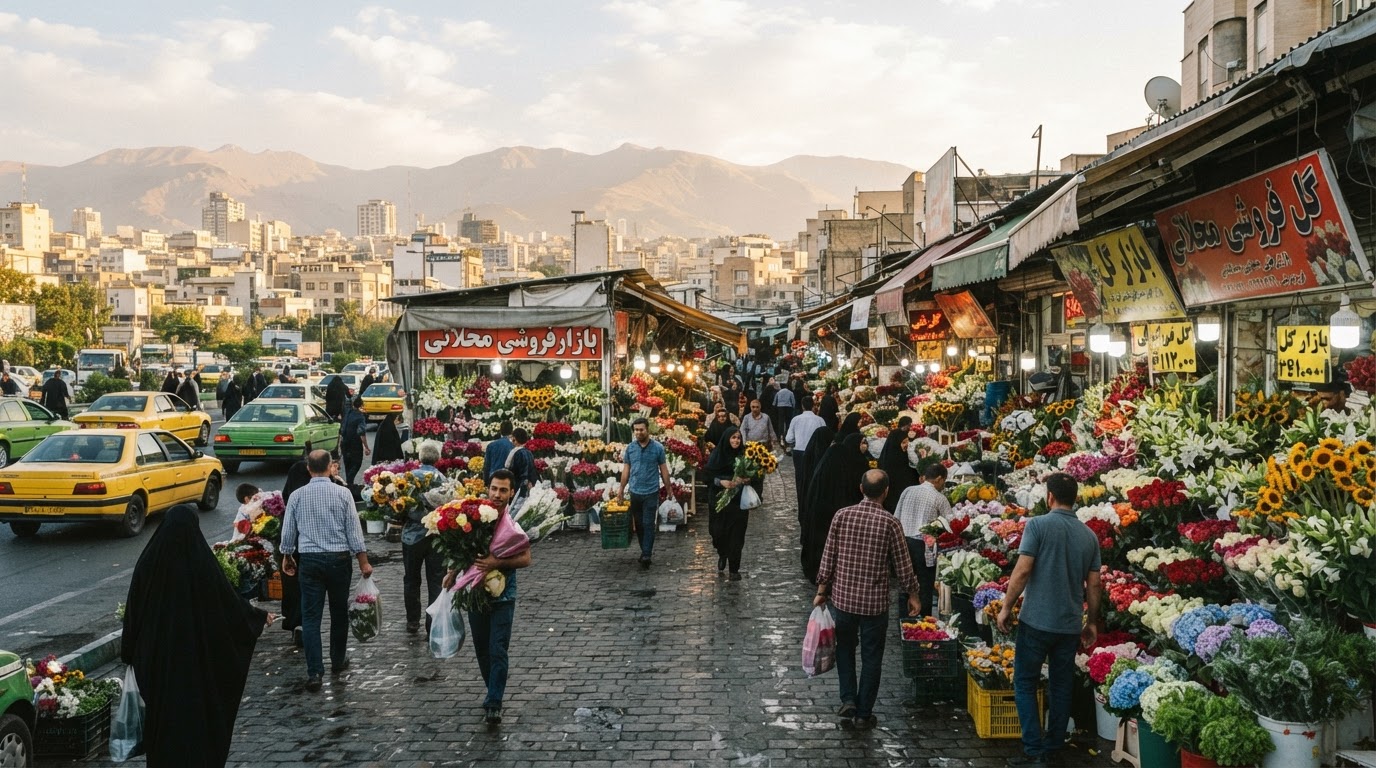 از تجریش تا بازار گل محلاتی با مترو